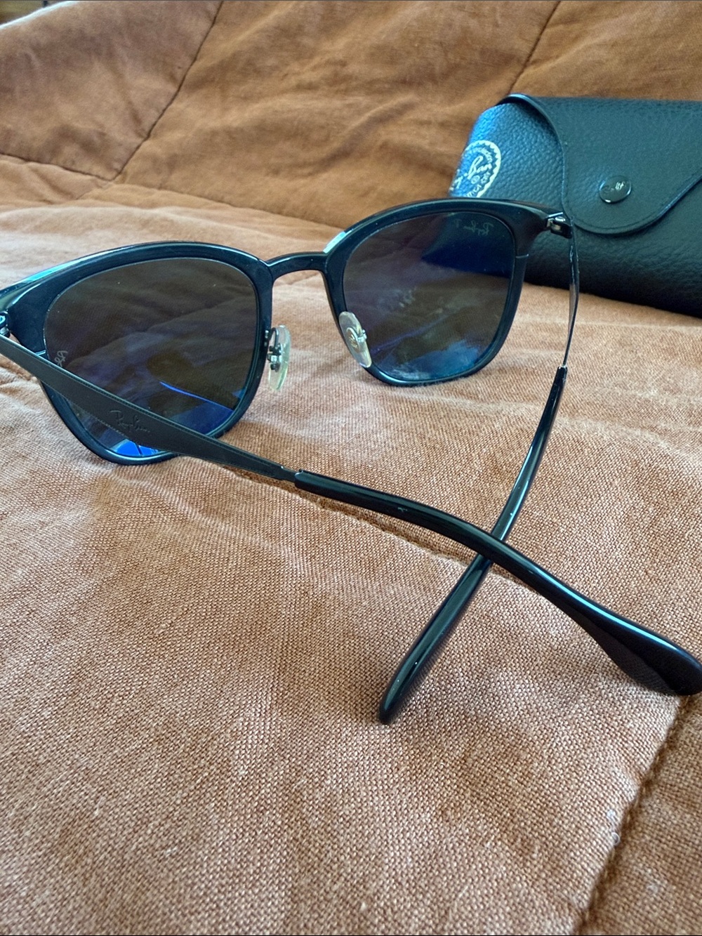 Ray-Ban Black Frame Sunglasses with Dark Lenses - Picture 3 of 3